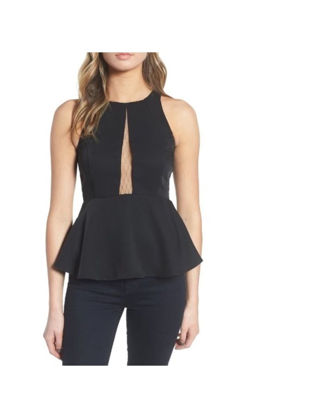 Trouve Date Peplum Top